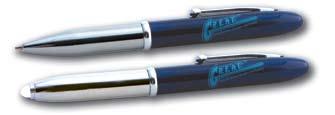 G-0023 $1.65 Translucent blue with crome, black ink Powerful LED light.