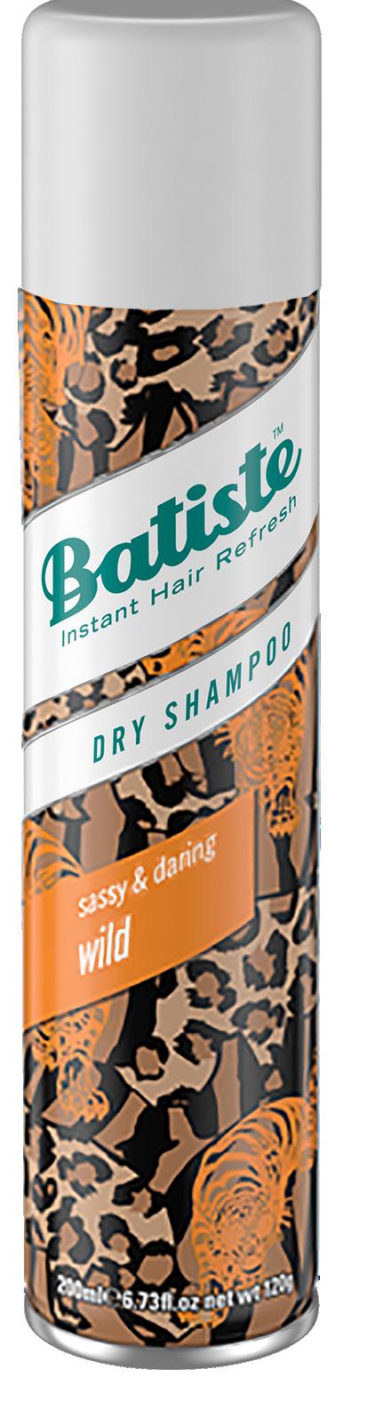 Spray the entire ponytail with Batiste Wild Dry Shampoo.