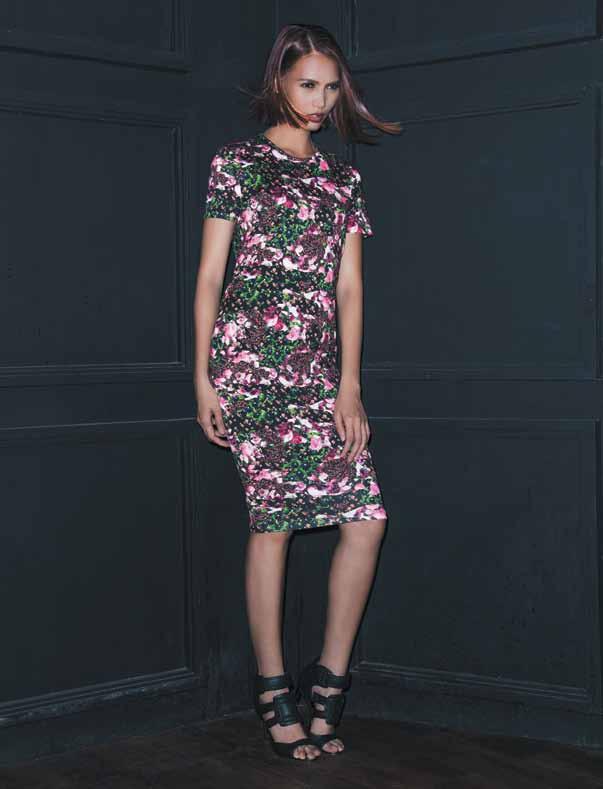 Moody blooms A floral frock tinted in dark hues makes for a romantic yet sultry