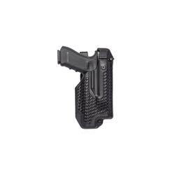 Blackhawk Level III EPOCH Duty Holster Thumb-activated Pivot Guard for additional security Reinforces full master grip and superior draw technique No snaps or hoods to