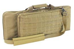weapon Second Compartment is 18" long that is padded with hook & loop panel for hook and loop