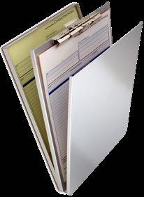 95 Saunders Aluminum Report Form Holder & Citation Book Holders Two storage compartments offer a total