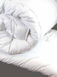 5 tog Natural comfort for a relaxing night s sleep. Specification: Filling: 85% goose feather and 15% goose down. Cover: 100% cambric cotton, 220 thread count, pocket stitched.