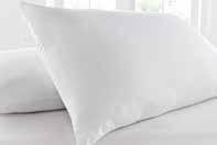 55 Luxury Bounce Back Pillow Bounce back fibre to retain the loft of the pillow with peach soft