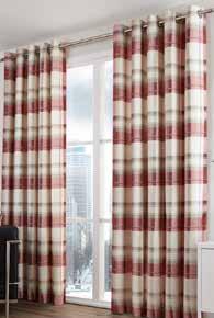 LINED CURTAINS - READYMADE LINED CURTAINS - READYMADE Ruby Terracotta Also available with Eyelet heading. Mink Champagne Pewter Silver Jayne Dry Clean Heading: 3 pencil pleat tape heading.
