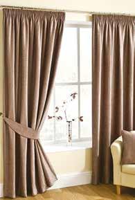 Colours: Terracotta, Mulberry, Heading: 3 tape Specification: 60% polyester, % cotton Lining: 52% polyester, 48% cotton Colour: Multi BF111 Curtains 117/137cm (46/54 ) Pair 23.