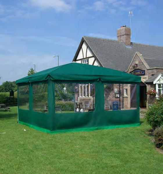 Side Sheets Side Sheets increase the practical use of a parasol by further protecting customers from the elements.
