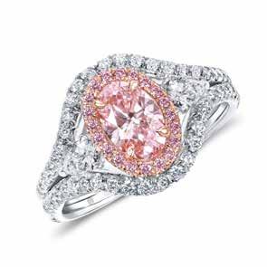 J E W pretty E L R Y T R E N D in W A T C H PINK diamonds Pink diamonds are having a surge in