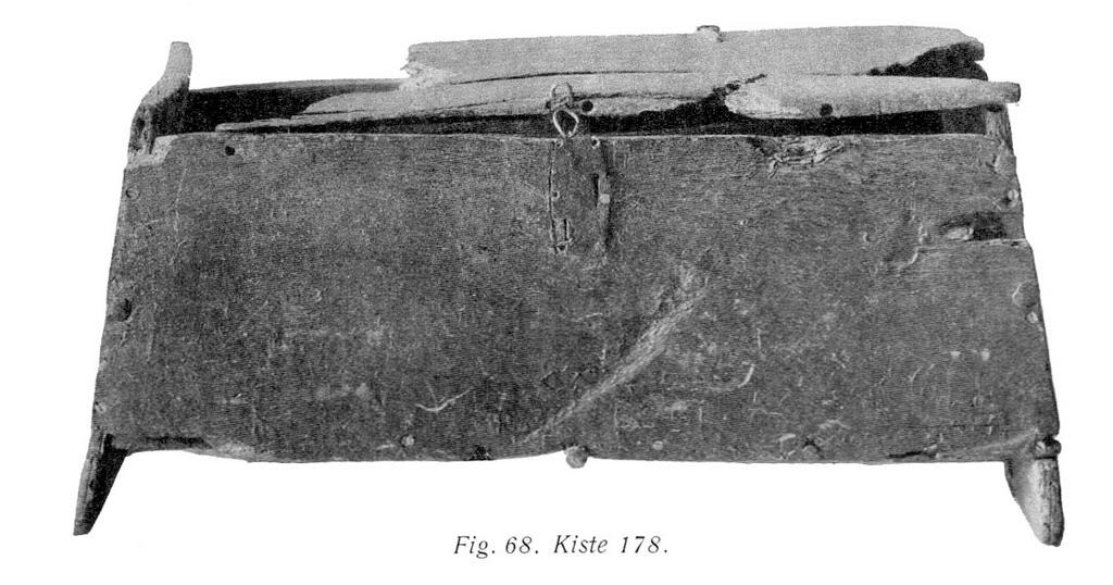 The chest is 62cm long at the top and 66.5cm long at the bottom (~2 feet), while the sides are 21cm wide at the top and 24cm at the bottom (just under 1 foot).