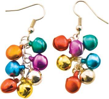 CJ698 Jingle Bells Assorted Designs 12 bracelets 12 earrings 12 necklaces