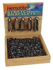 BOX 711 NEW ALBANY, IN 47151 1-800-234-1804 Stretch Bracelets Magnetic Hematite Stretch Bracelet Counter Merchandising Deal BB4010.