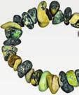 50 ea. Serpentine 40-3008 $2.50 ea. Rhodonite 40-3009 $2.50 ea. 40-3004 - 40-3009 Natural Gemstone Bracelets, natural color stones.