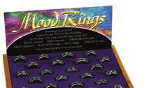 Butterflies Mood Rings, assorted sizes Packed 60 in
