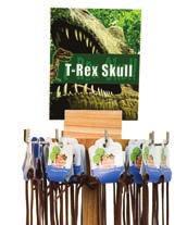 50) FREE 4 T-Rex Skull Necklaces (DN102) to offset cost of display at $12.00 SRP 20 T-Rex Skull Necklaces (DN102), $3.90 ea.
