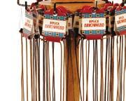 80 JDH15 Med Counter Wood Hang Tag Necklace Display, 8 ½ dia x 22 ½ including sign, ($42.