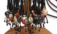 offset cost of display at $5.99 SRP 34 H101 Banded Agate Necklaces, $2.
