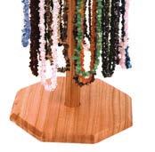 ............. $127 JDH21 XTall Hang Tag Necklace Counter Display, 9 pegs, 7 ⅝ dia x 28 ½ tall including sign, $44.