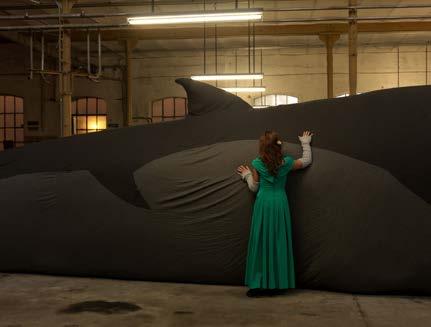 Courtesy: the artist and Monica De Cardenas Gallery, Milano_Zuoz_Lugano BalenaProject 2004-2015 Les Funérailles de la baleine Wool fabric, padding fiber, inflatable air chamber; 240 x 400 cm appx It
