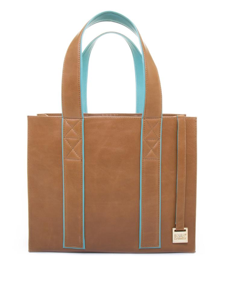 TOTE AC16175B AC175A Mint and Genuine Chocolate and