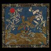5 cm) 3219 Two Embroidered Textiles Panel: 93