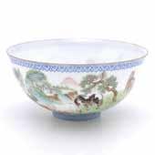 1 cm) of brush pot 3319 A Famille Rose Eggshell Porcelain