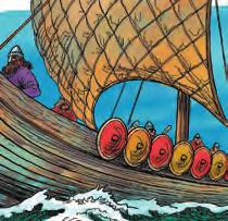 This was how Swedish Vikings travelled from one waterway to another in Russia. Such Viking vessels were built for raids and warfare.