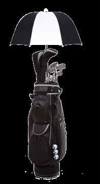 Simply bend the Caddy Cover from the top, and remove your club. Umbrella returns to original upright position once released.