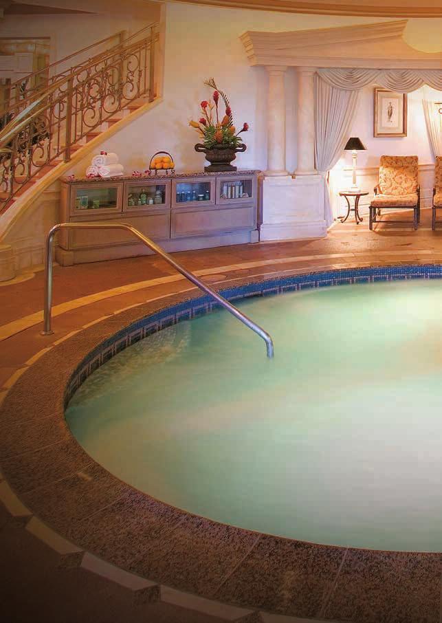 TERMÉ HYDROTHERAPY CIRCUIT Our termé hydrotherapy circuit is a series of thermal baths, showers and one-of-a-kind features designed to soothe and rejuvenate.