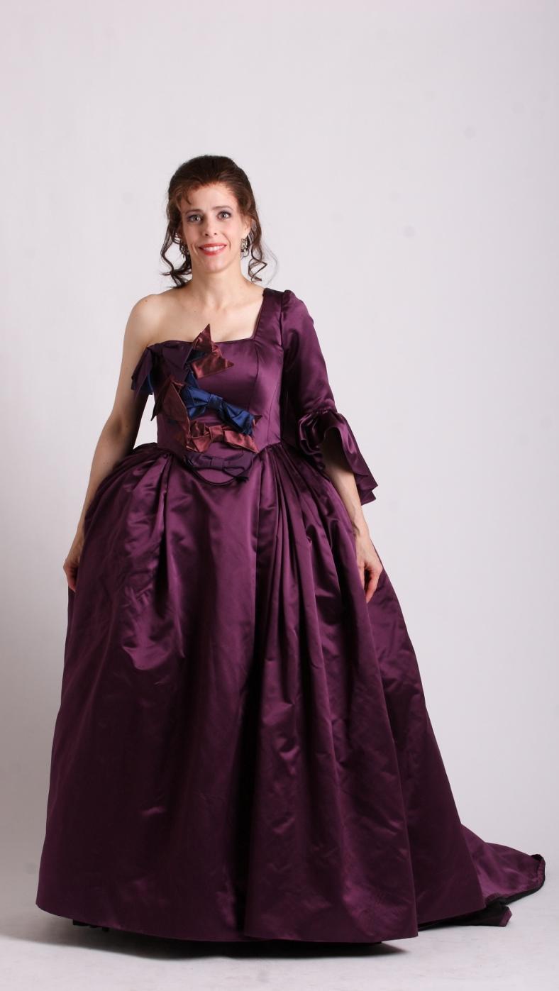 shouldered dress Black petticoat