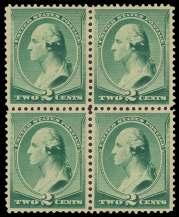 U.S. 19TH CENTURY STAMPS: 1887-1890 Issues 1097 1098 1099 1097 90 pur ple (218), won der fully fresh stamp with deep color printed on bright white pa per, quite scarce in pris tine mint con di tion,