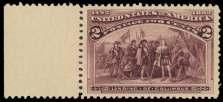U.S. 19TH CENTURY STAMPS: 1893 Columbian Issue 1123 a 1 Co lum bian (230), wonderfully fresh example with rich color, printed on bright white pa per, Post Of fice fresh,