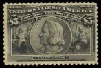 U.S. 19TH CENTURY STAMPS: 1893-1894 Issues 1894-1898 Bureau Issues 1151 $4 Co lum bian (244), ex tremely fresh and hand - some ex am ple with gor geous rich color, very pretty, light black tar get