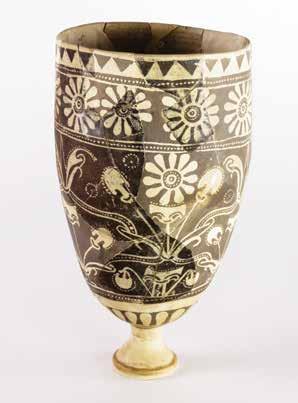 Syro-Anatolian Collection D. 15778 36. ATCHANA WARE GOBLET Baked clay, paint (with modern restoration) Turkey, Tell Tayinat, Area V Excavated under the direction of Calvin W.