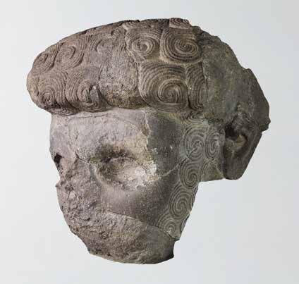 Syro-Anatolian Collection D. 15963 40. MONUMENTAL HEAD OF A RULER Basalt (with modern restoration) Turkey, Tell Tayinat, Gateway VII Excavated under the direction of Calvin W.