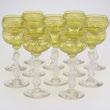 Including four snifters {height 4 3/4 inches}; and six cordials {height 5 3/8 inches} (11) {Height