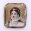 As of: 2/10/2014 Page: 48 594 Continental Porcelain Plaque of Josephine, mounted as a broach in gold fill bezel