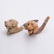 As of: 2/10/2014 Page: 52 644 Two Meerschaum Dog Form Pipes, one with