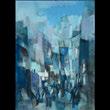 041 SEROP VARDANIAN (Iranian born/american 1924-1997) "Cliff House" Oil on canvas. 22 1/2 x 30 inches.