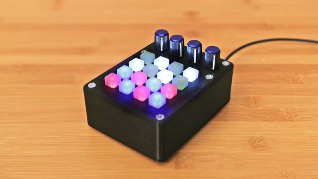 Overview DIY MIDI Controller Say hello to UNTZtrument (http://adafru.it/kzc), the open source button grid controller based on the Adafruit Trellis (http://adafru.it/dlu) button platform.