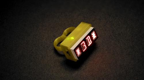 3D Printed LED Knuckle Jewelry Created by Ruiz
