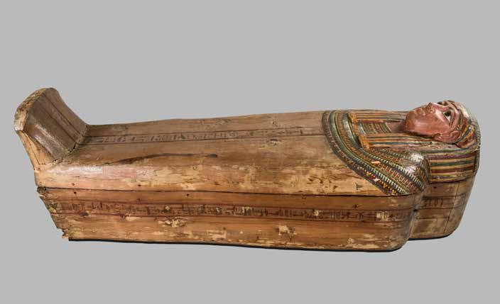 Catalogue No 13. b CATALOGUE NO 13. B Middle anthropoid wooden coffin of Isetirdis Cat. 13.B: left side OWNER Ast-ir-di.s (see CAT. 13A). NUMBER NME 003 (ex-shm 546). DIMENSIONS Length.