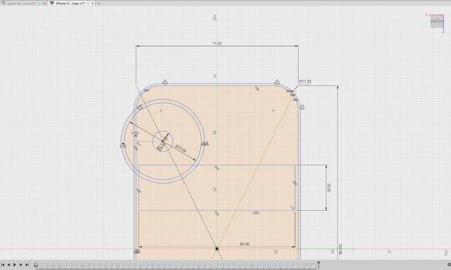 You can customize this part by using a caliper to take measurements of your camera phone and modifying the solids in Fusion360.