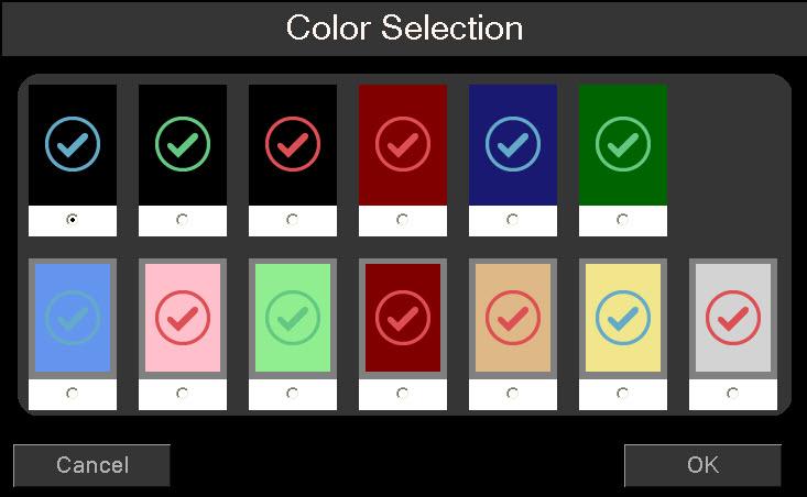 Ellipse Plus Range Operator s Manual Treatment Scenarios Color Selection It is possible to use various colour schemes on your Ellipse system.
