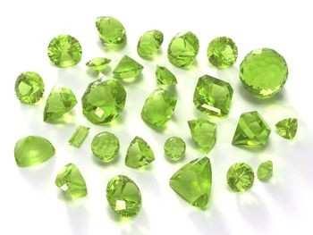 If fire appears to leap from the vibrant green surface of the Peridot,, this may be because this gem is formed as a result of volcanic activity.