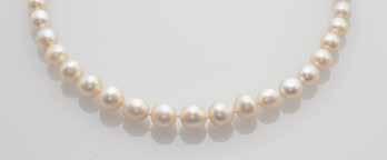Still, there were a few remarkable items sold, including two necklaces, the first offered in April by Sotheby s Hong Kong with 33 pearls (including one cultured pearl) up to 12.