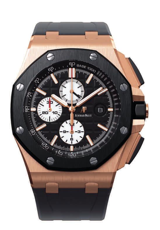 DOUBLE VISION When Audemars Piguet introduced its Royal Oak Offshore collection in 1992, it was one of the first to push the boundaries of size and set the trend toward oversized watches.