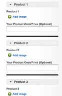 customize, the product fields will automatically display.