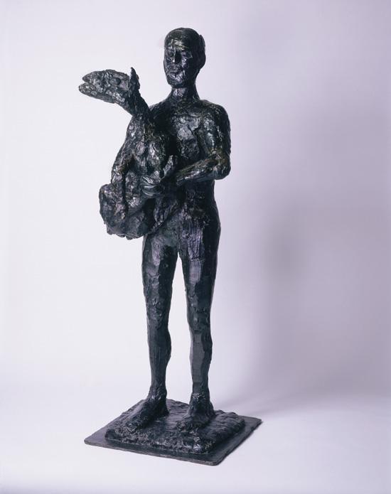 Fig. 49 Picasso, Man with a Sheep, Bronze 79 1/2 x 28 inches (201.9 x 71.