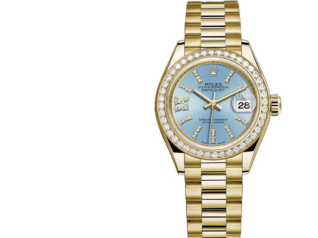Oyster, 28 mm, yellow gold and diamonds LADY-DATEJUST 28