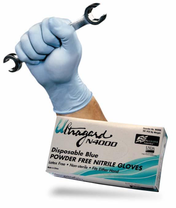 8 MIL. BLUE NITRILE GLOVES Nitrile gloves are manufactured using synthetic latex and they contain no latex proteins.